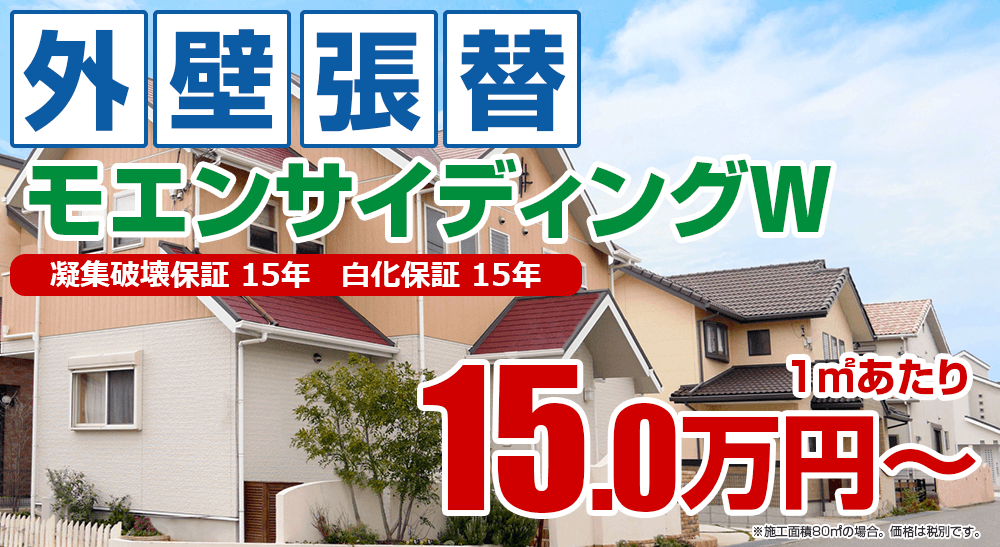 外壁張替えメニュー モエンサイディングW