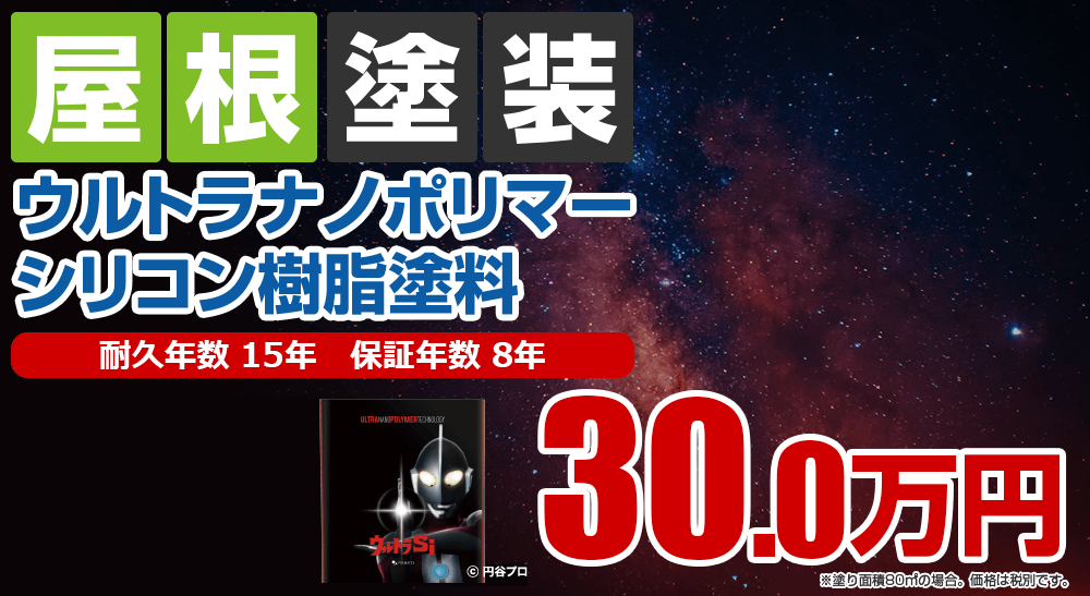 屋根塗装メニュー ウルトラナノポリマーシリコン樹脂塗料